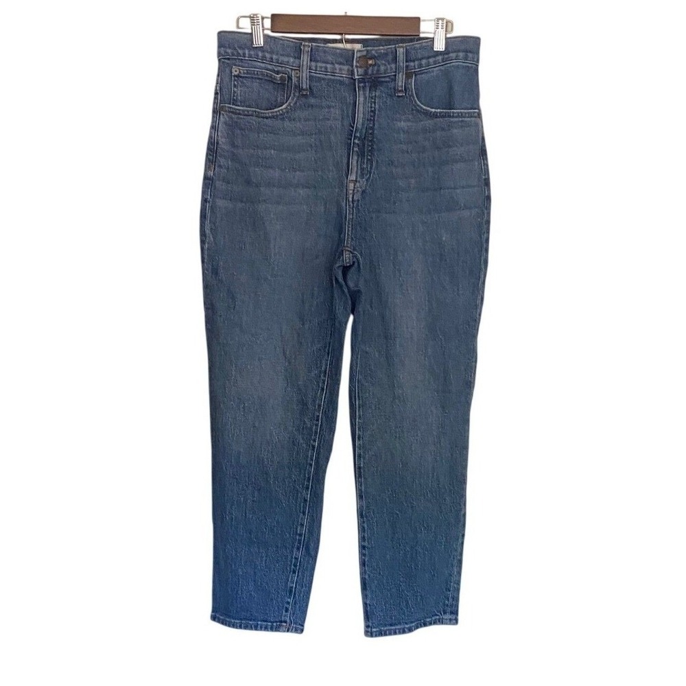 Madewell Classic Straight Jean Womens 30 High Rise Medium Indigo Blue Denim‎